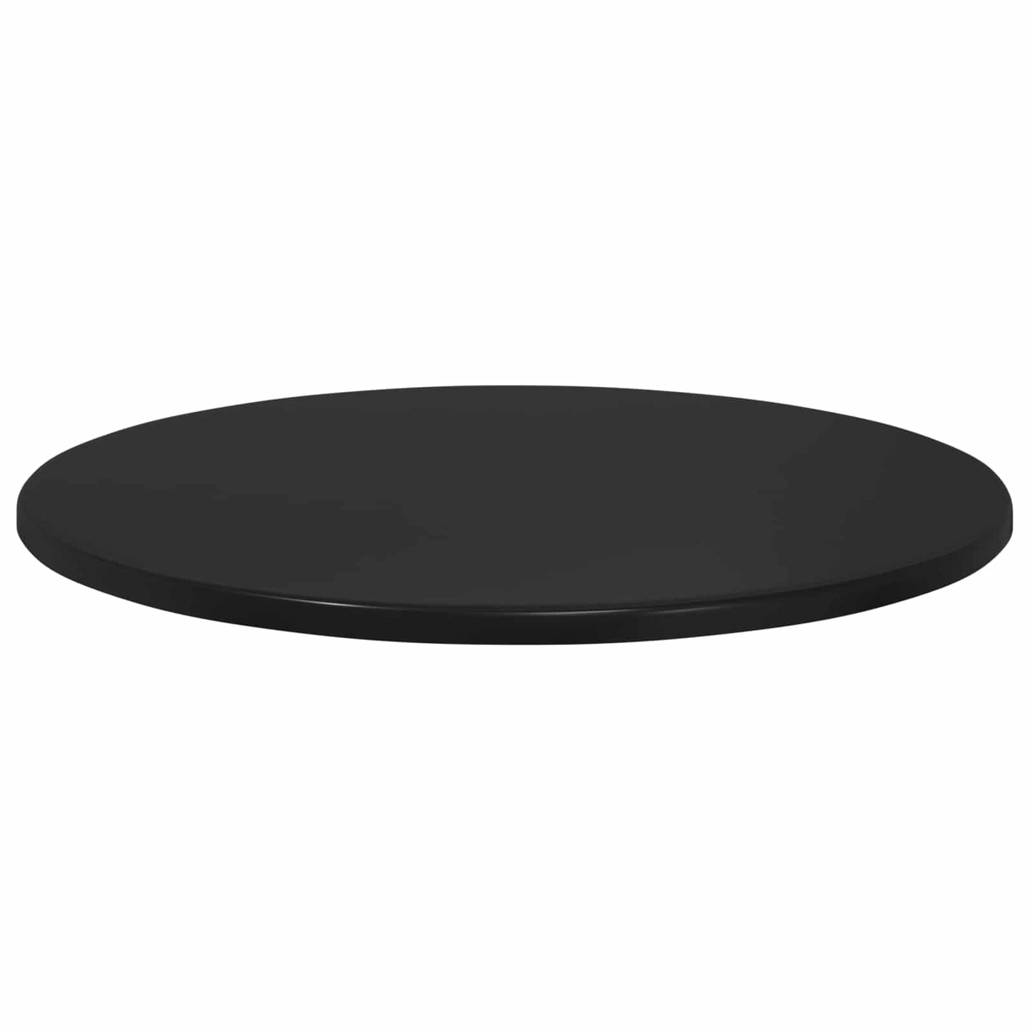 vidaXL Καπάκι τραπεζιού Ø 60 x 1,5 cm Γύρος Επεξεργασμένο Ξύλο Μαύρο