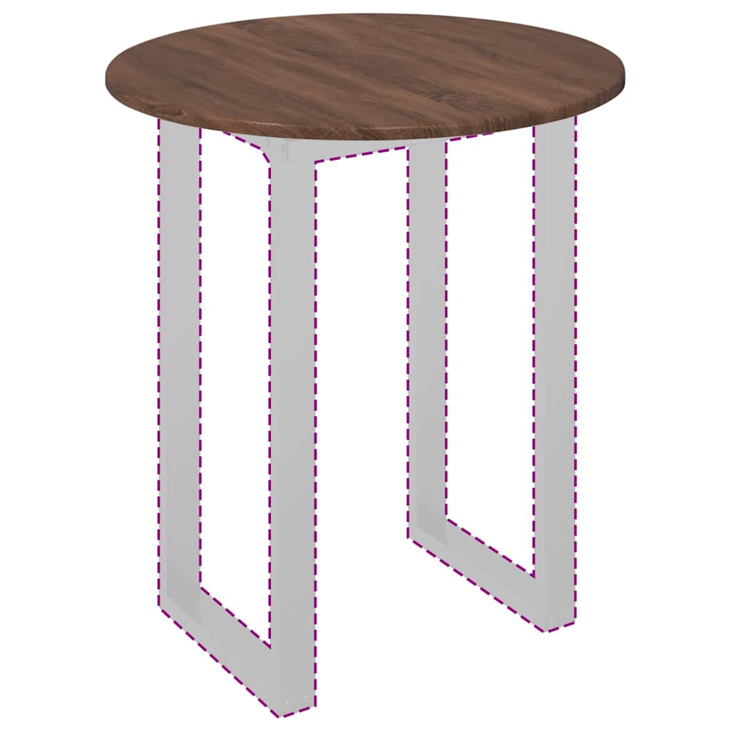 vidaXL Καπάκι τραπεζιού Καφέ δρυς 60 x 60 x 1.5 cm Επεξεργασμένο ξύλο