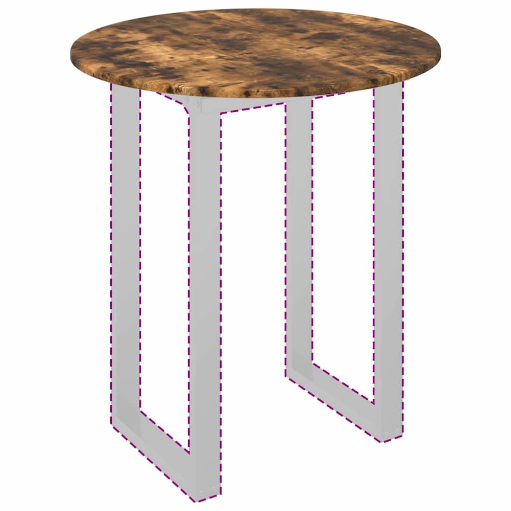 vidaXL Καπάκι τραπεζιού Καπνιστή δρυς 70 x 70 x 1.5 cm