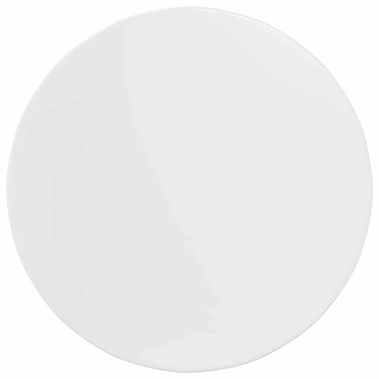 vidaXL Καπάκι τραπεζιού Γυαλιστερό λευκό 80 x 80 x 1,5 cm