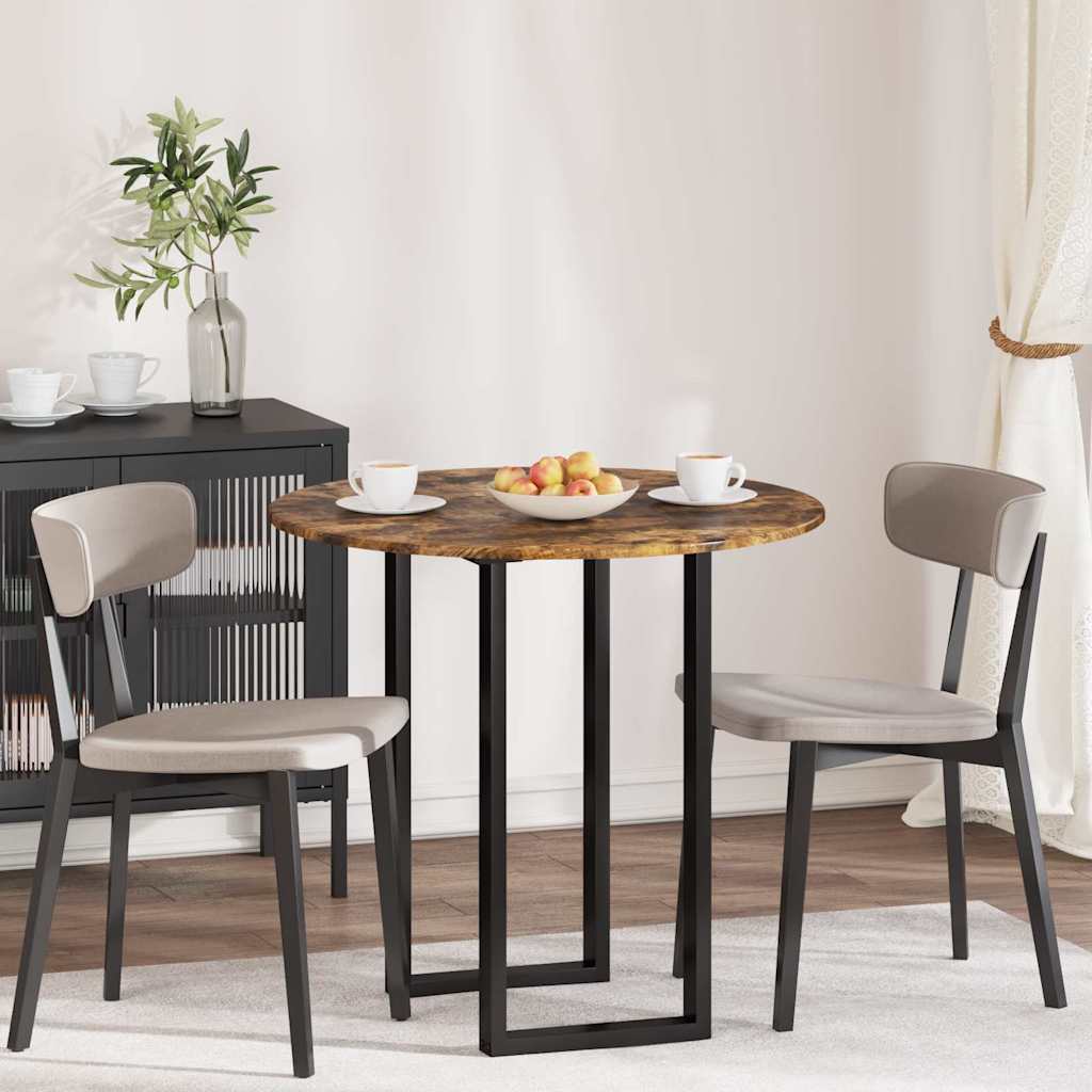 vidaXL Καπάκι τραπεζιού Καπνιστή δρυς 80 x 80 x 1.5 cm