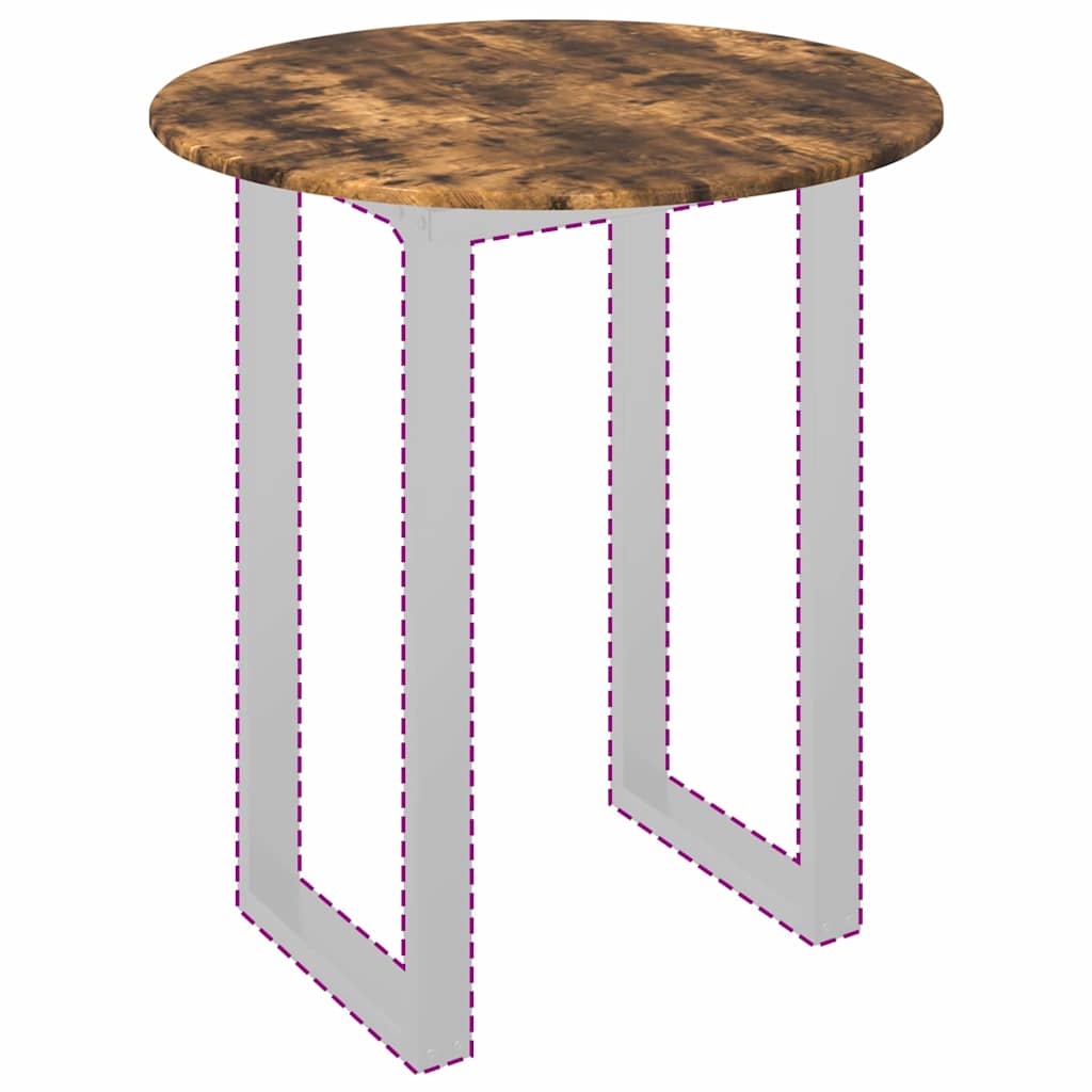 vidaXL Καπάκι τραπεζιού Καπνιστή δρυς 80 x 80 x 1.5 cm