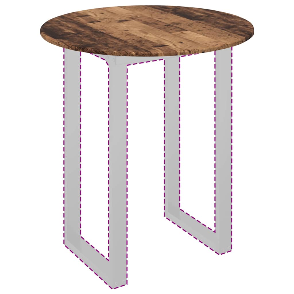 vidaXL Καπάκι τραπεζιού Παλαιό ξύλο 80 x 80 x 1.5 cm