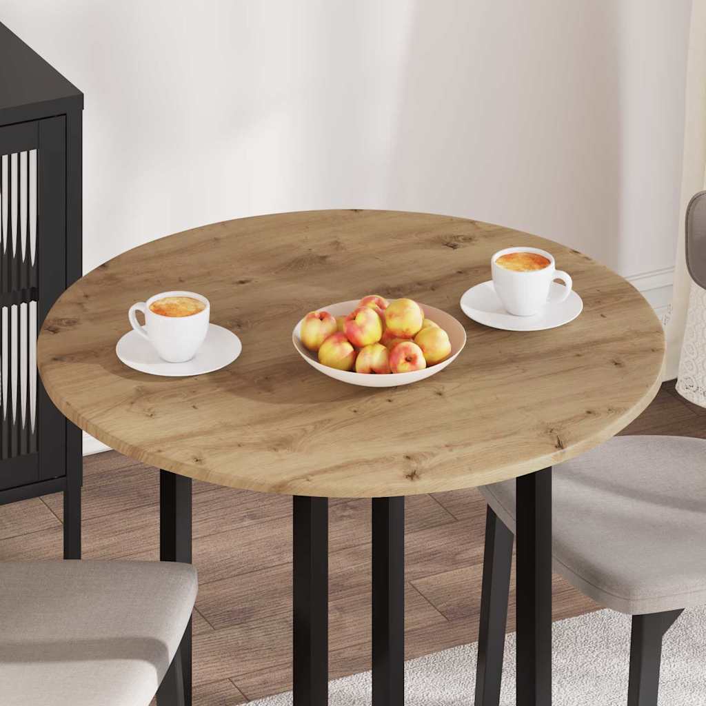 vidaXL Καπάκι τραπεζιού artisan δρυς 80 x 80 x 1.5 cm