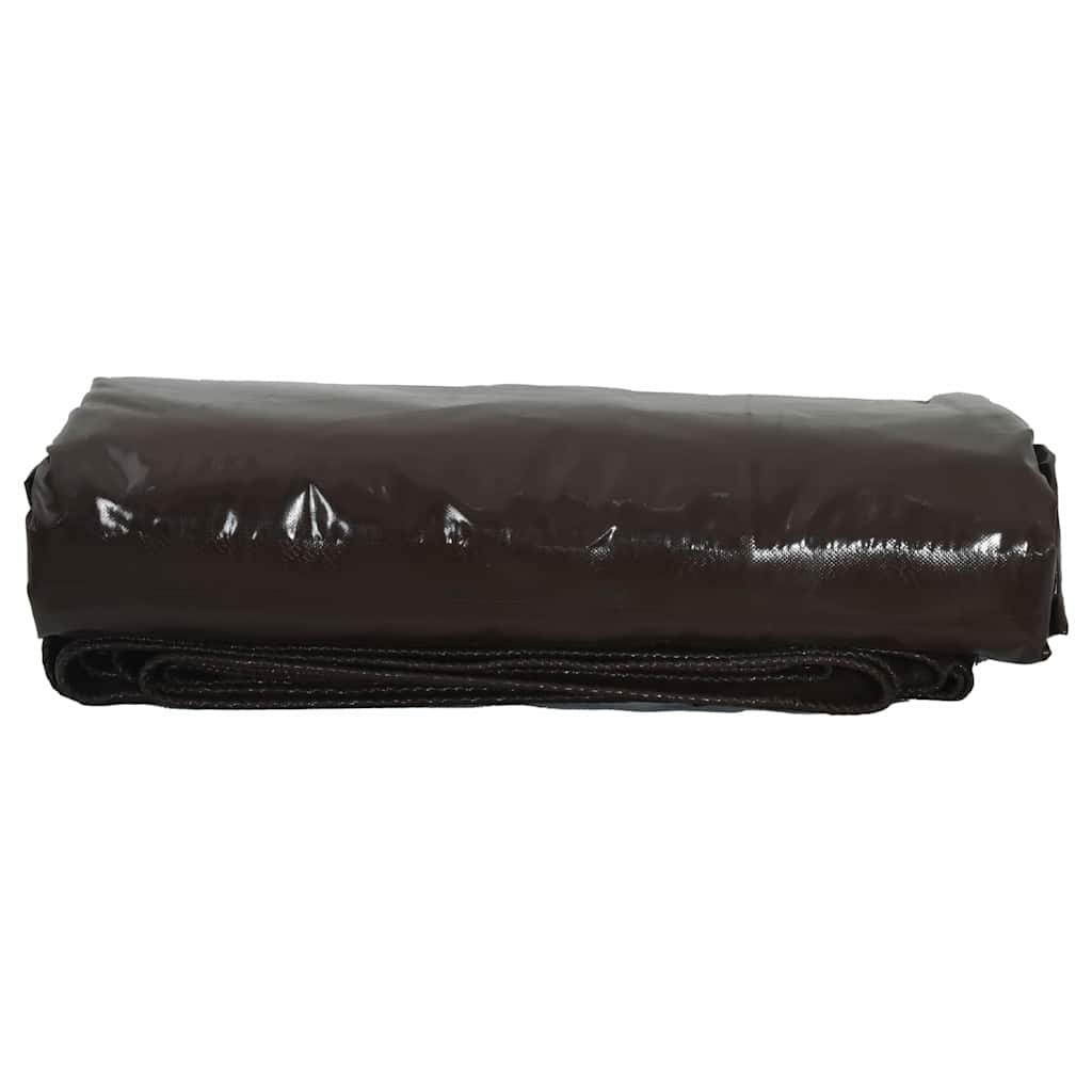 vidaXL Τέντα 650g / m² Καφέ 6 x 8 m Καμβάς με επικάλυψη PVC