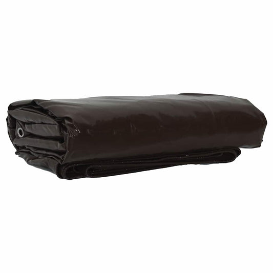 vidaXL Τέντα 650g / m² Καφέ 1 x 2,5 m Καμβάς με επικάλυψη PVC