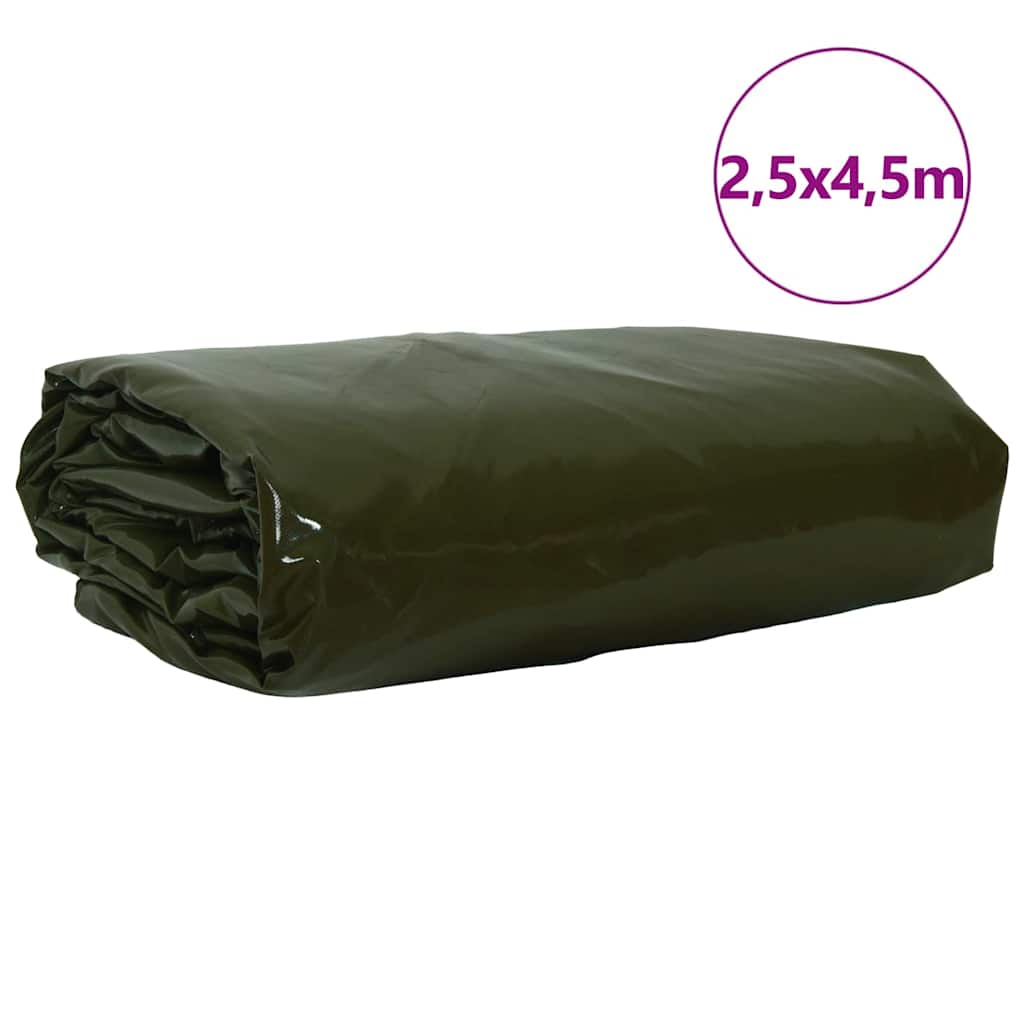 vidaXL Τέντα 650g / m² Ελιά Πράσινη 2,5 x 4,5 m Καμβάς με επικάλυψη PVC