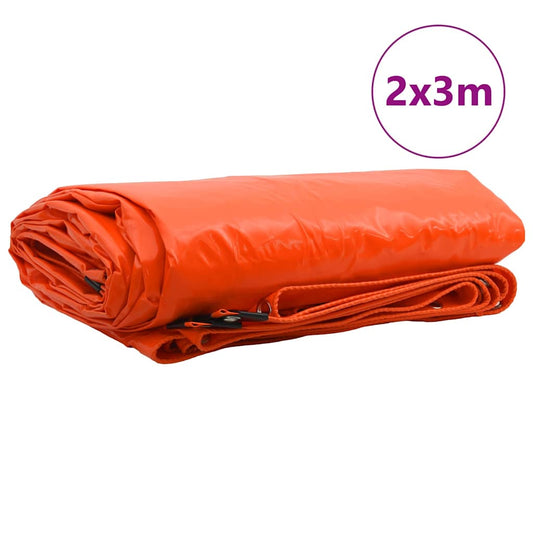 vidaXL Τέντα 650g / m² Πορτοκαλί 2 x 3 m Καμβάς με επικάλυψη PVC