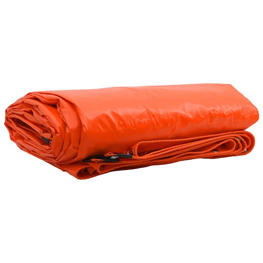 vidaXL Τέντα 650g / m² Πορτοκαλί 1,5 x 6 m Καμβάς με επικάλυψη PVC