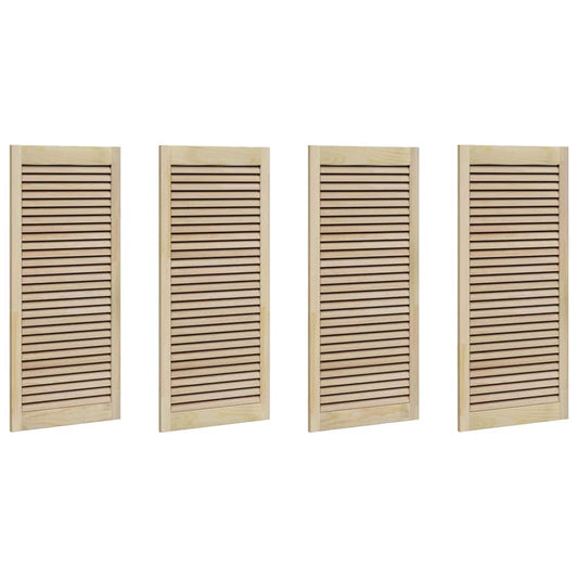 vidaXL Πόρτα Ντουλάπας με πόρτα 4 pcs Φυσικό 140.5 x 2.1 x 49.5 cm