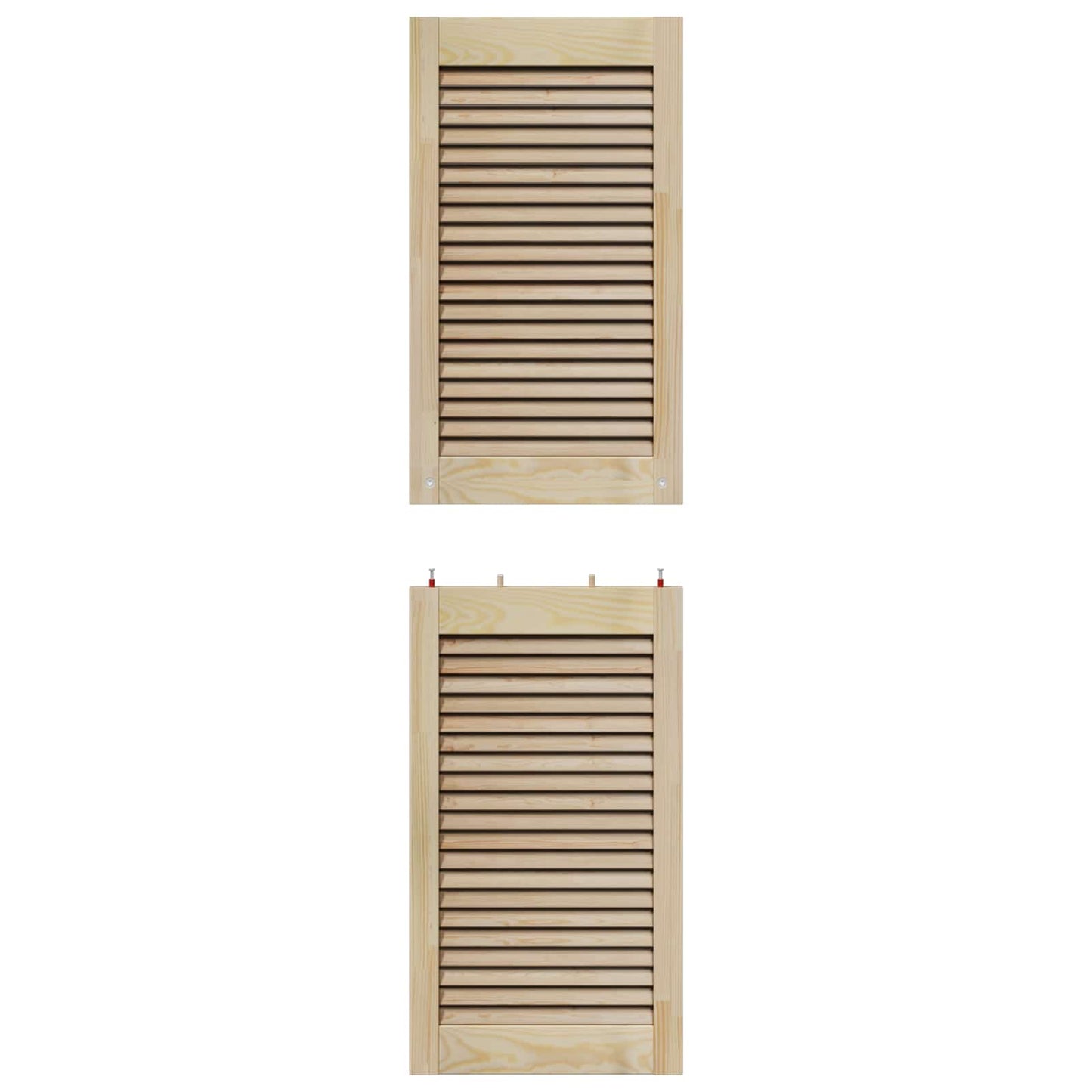 vidaXL Πόρτα Ντουλάπας με πόρτα 4 τεμ. Φυσικό 140,5 x 2,1 x 39,5 cm