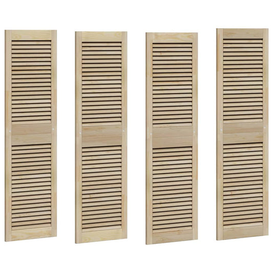 vidaXL Πόρτα Ντουλάπας με πόρτα 4 pcs Φυσικό 140.5 x 2.1 x 49.5 cm