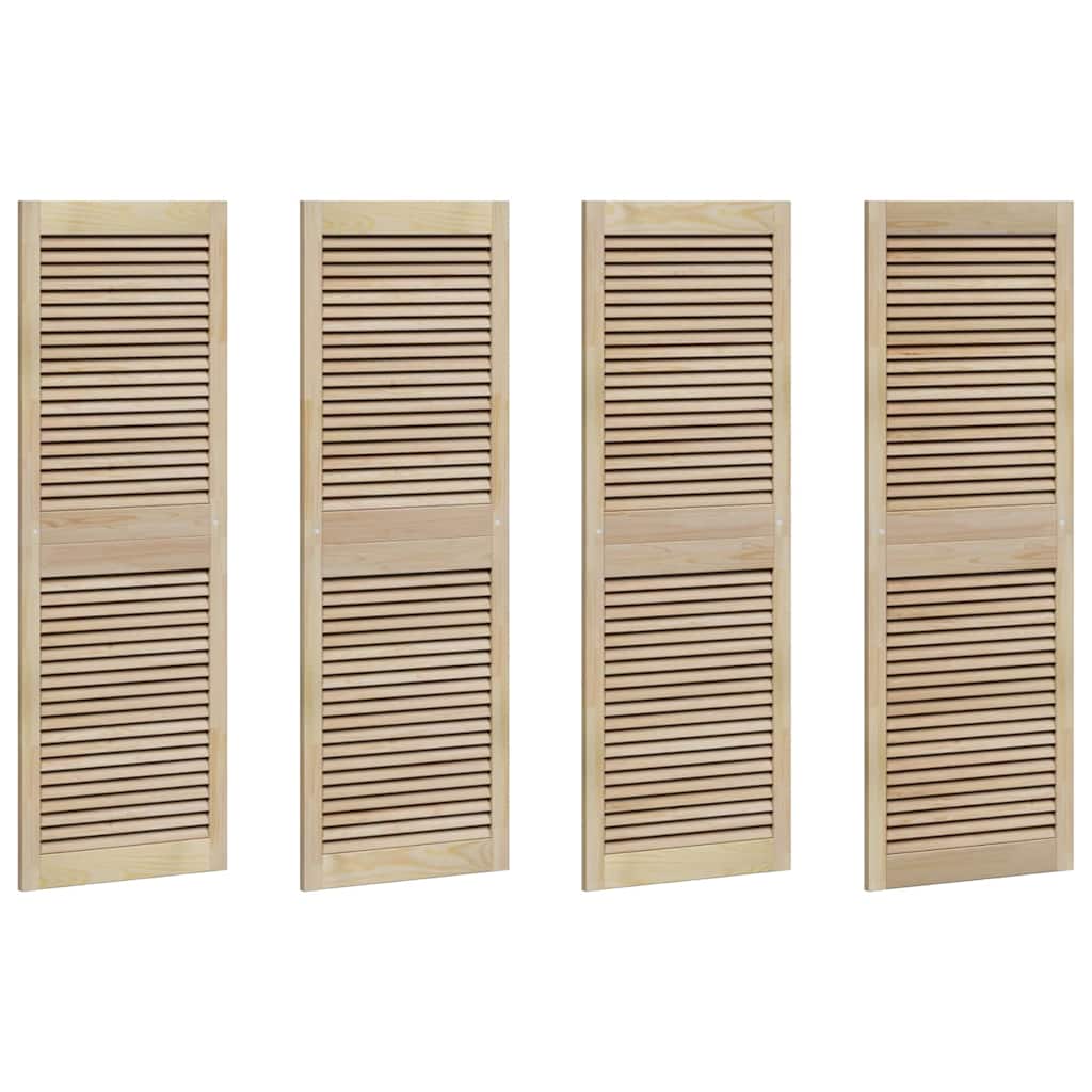 vidaXL Πόρτα Ντουλάπας με πόρτα 4 pcs Φυσικό 140.5 x 2.1 x 49.5 cm