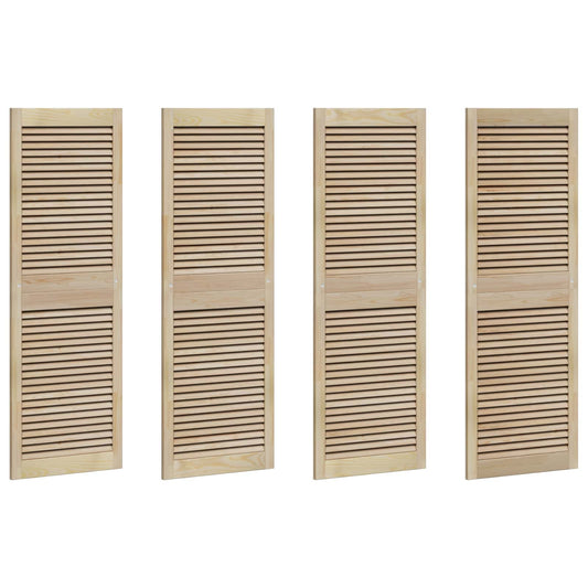 vidaXL Πόρτα Ντουλάπας με πόρτα 4 τεμ. Φυσικό 140,5 x 49,5 εκ