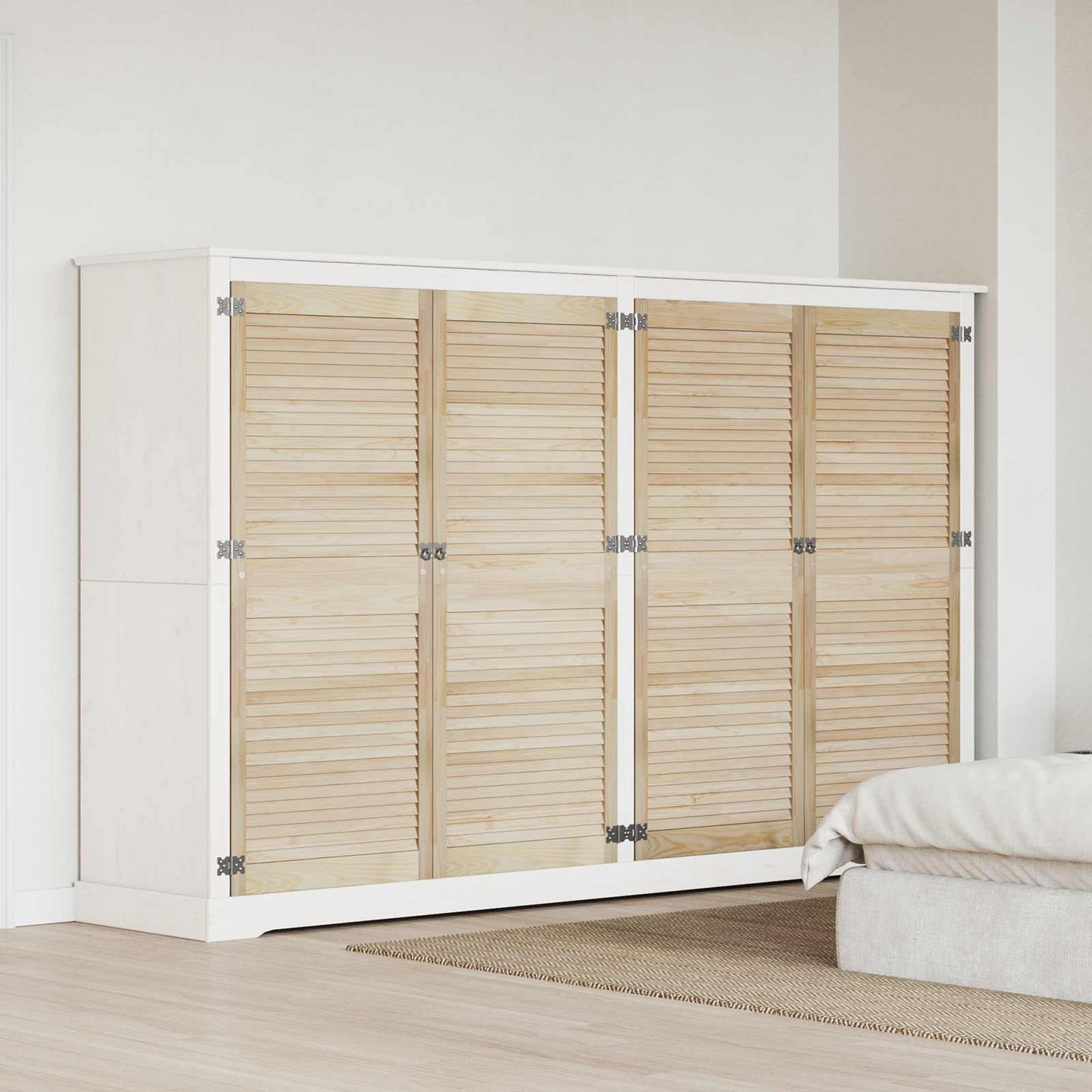 vidaXL Πόρτα Ντουλάπας με πόρτα 4 pcs Φυσικό 140.5 x 2 x 59.5 εκ