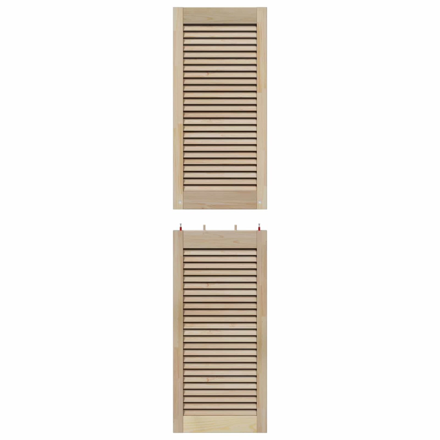 vidaXL Πόρτα Ντουλάπας με πόρτα 4 pcs Φυσικό 140.5 x 2 x 59.5 εκ