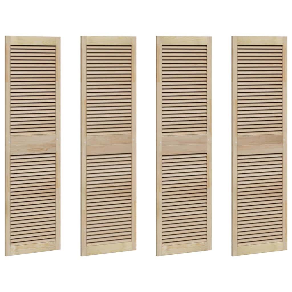 vidaXL Πόρτα Ντουλάπας με πόρτα 4 pcs Φυσικό 140.5 x 2.1 x 49.5 cm