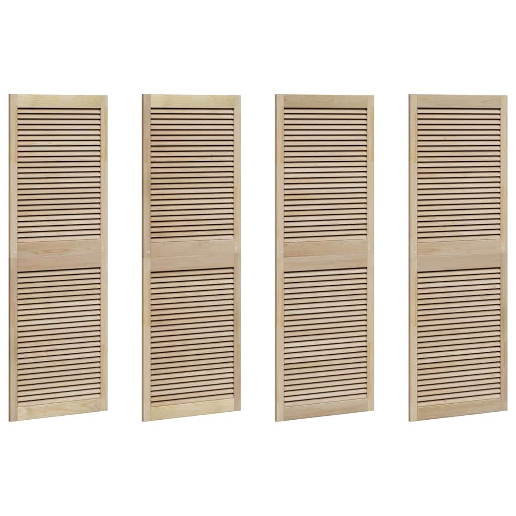 vidaXL Πόρτα Ντουλάπας με πόρτα 4 pcs Φυσικό 140.5 x 2.1 x 49.5 cm