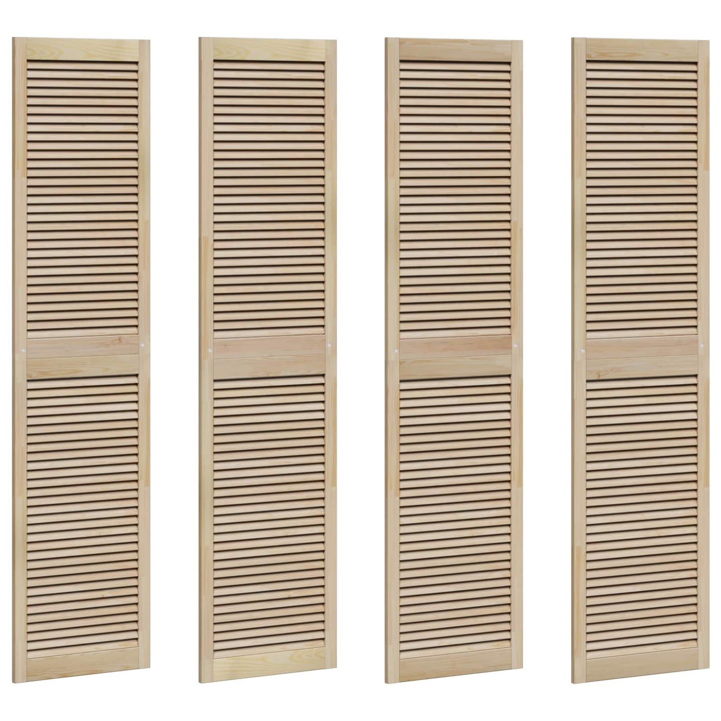 vidaXL Πόρτα Ντουλάπας με πόρτα 4 pcs Φυσικό 140.5 x 2 x 59.5 εκ