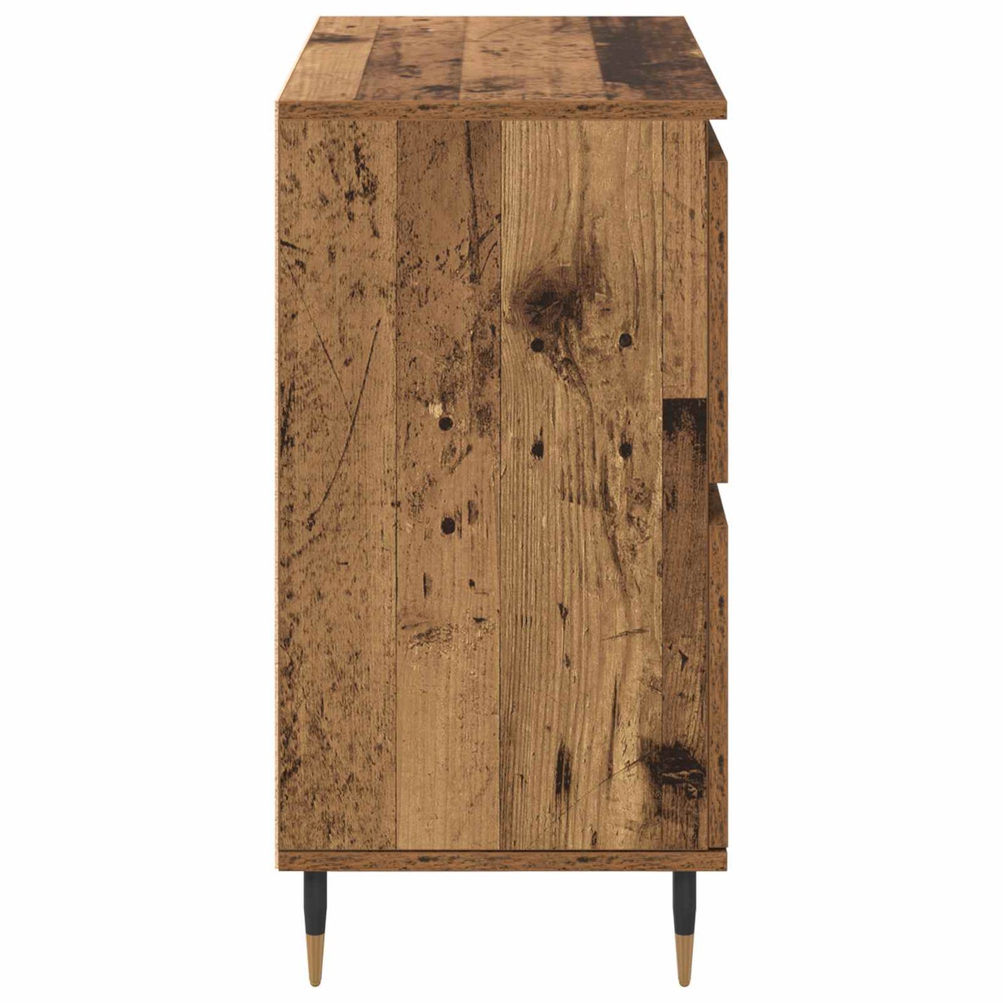 vidaXL Ντουλάπι αποθήκευσης 3 pcs Παλιό ξύλο 60 x 35 x 70 cm
