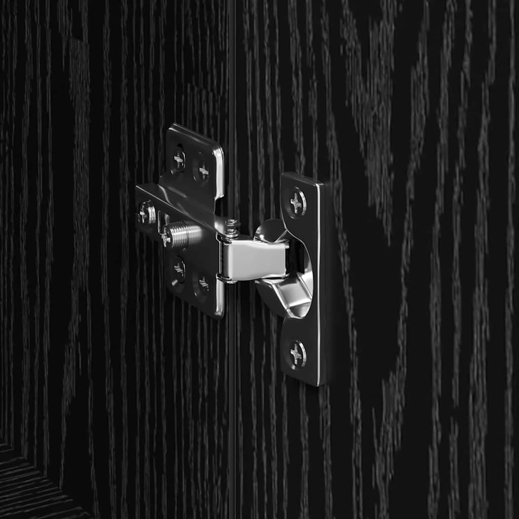 vidaXL Παραδοσιακά Πλευρικά Έπιπλα 3 pcs Μαύρη δρυς 180 x 35 x 70 εκ