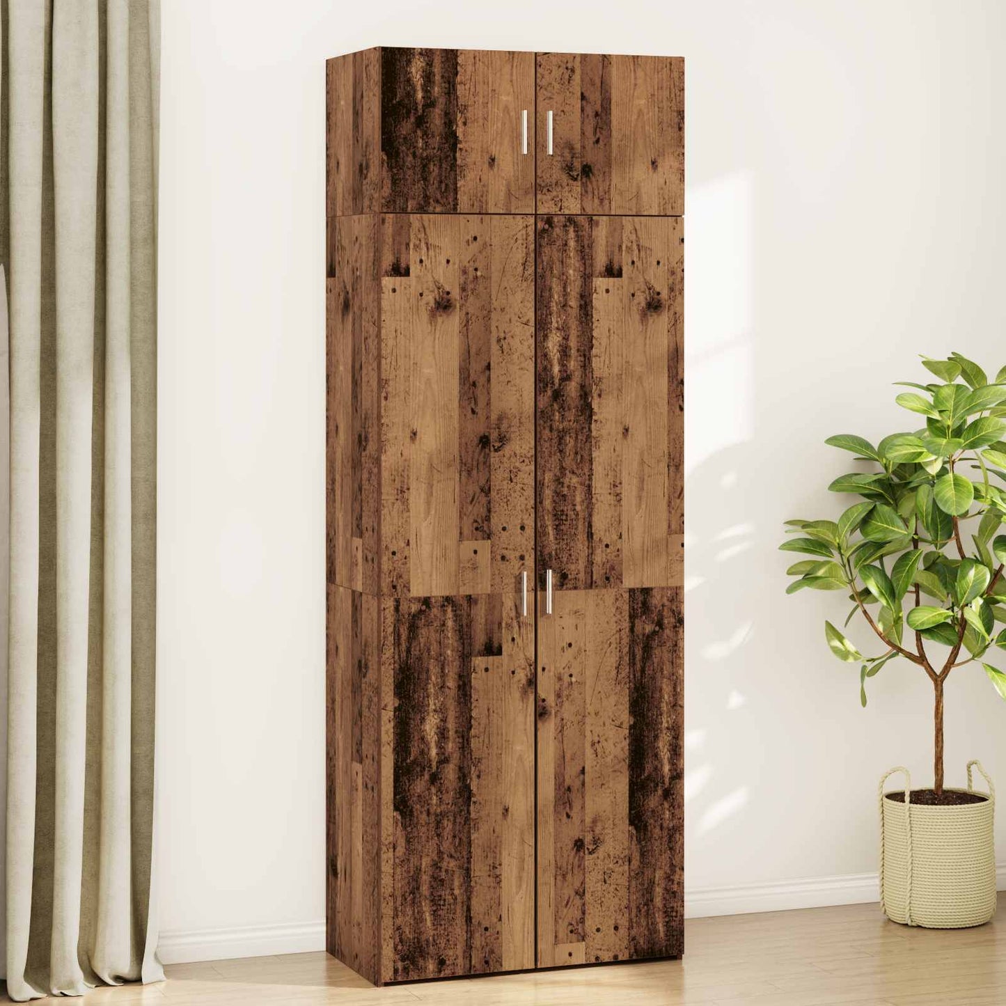 vidaXL Ντουλάπι αποθήκευσης 3 pcs Παλιό ξύλο