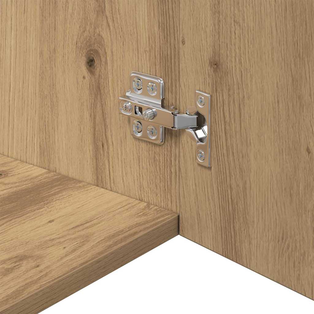 vidaXL Ντουλάπι αποθήκευσης artisan δρυς 80 x 42.5 x 225 εκ