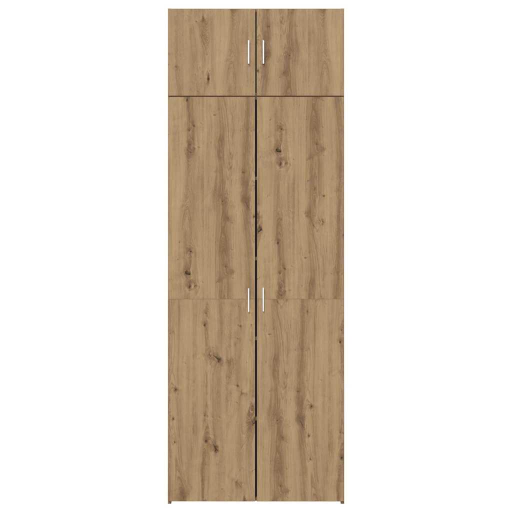 vidaXL Ντουλάπι αποθήκευσης artisan δρυς 80 x 42.5 x 225 εκ