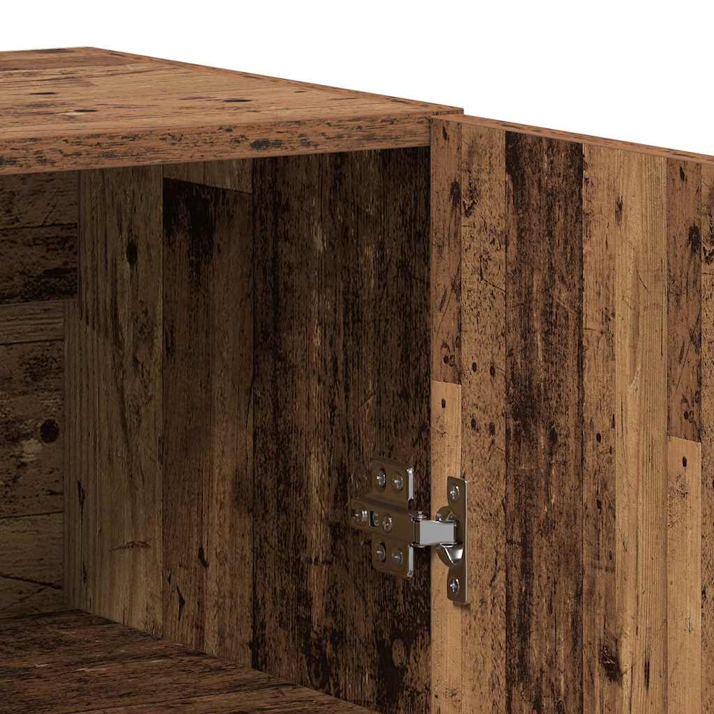 vidaXL Highboard Παλαιό ξύλο 69.5 x 34 x 90 εκ. Επεξεργασμένο ξύλο