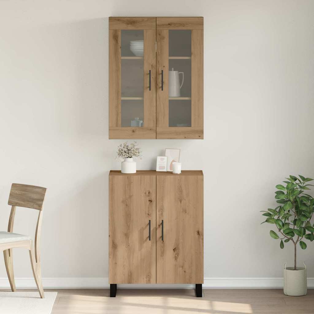vidaXL Highboard artisan δρυς 69.5 x 34 x 90 εκ. Επεξεργασμένο ξύλο