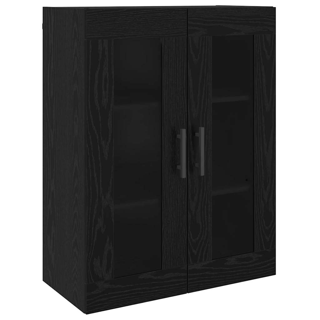 vidaXL Highboard Μαύρη δρυς 69.5 x 34 x 90 εκ. Επεξεργασμένο ξύλο