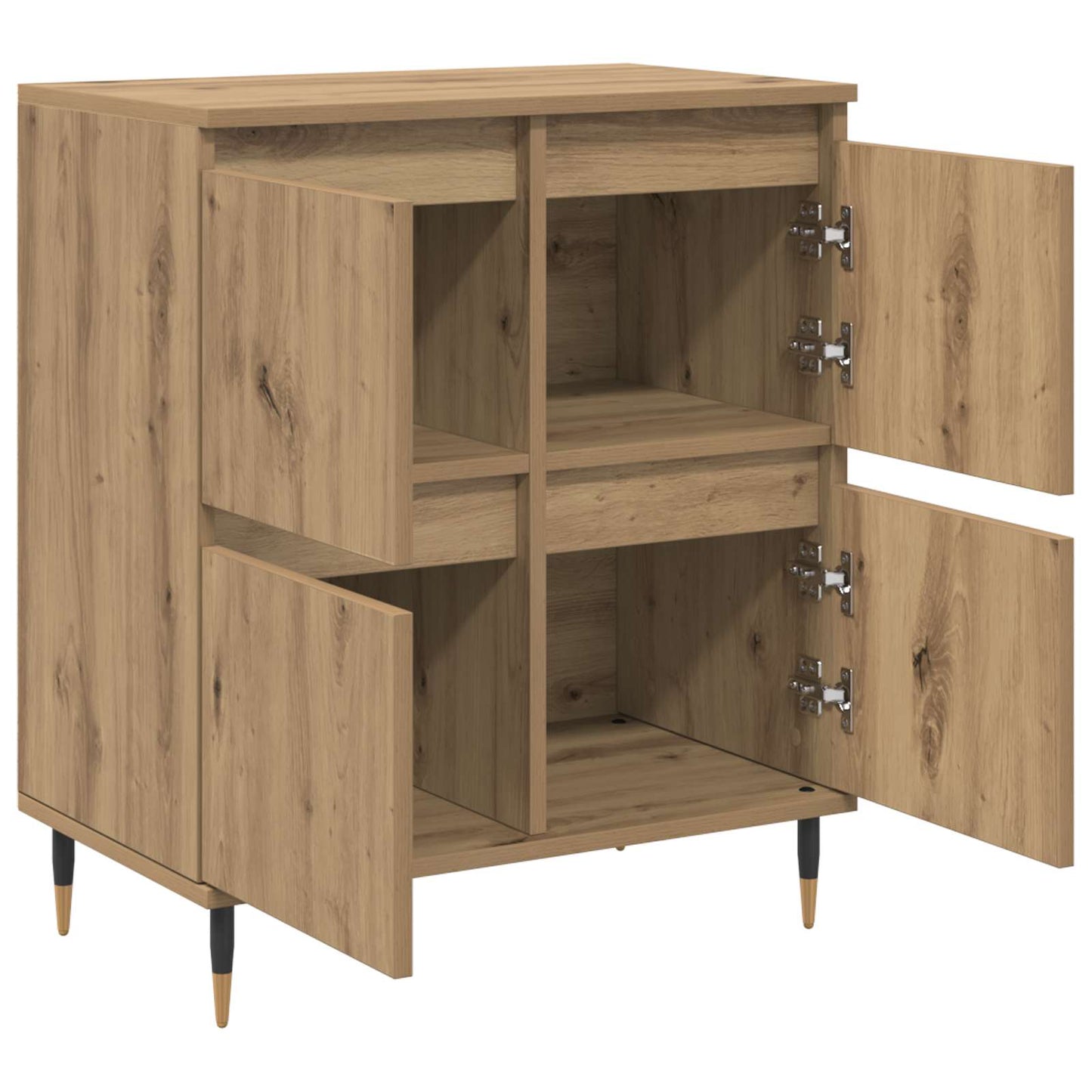 vidaXL Ντουλάπι αποθήκευσης 2 pcs Artisan Oak 60 x 35 x 70 cm