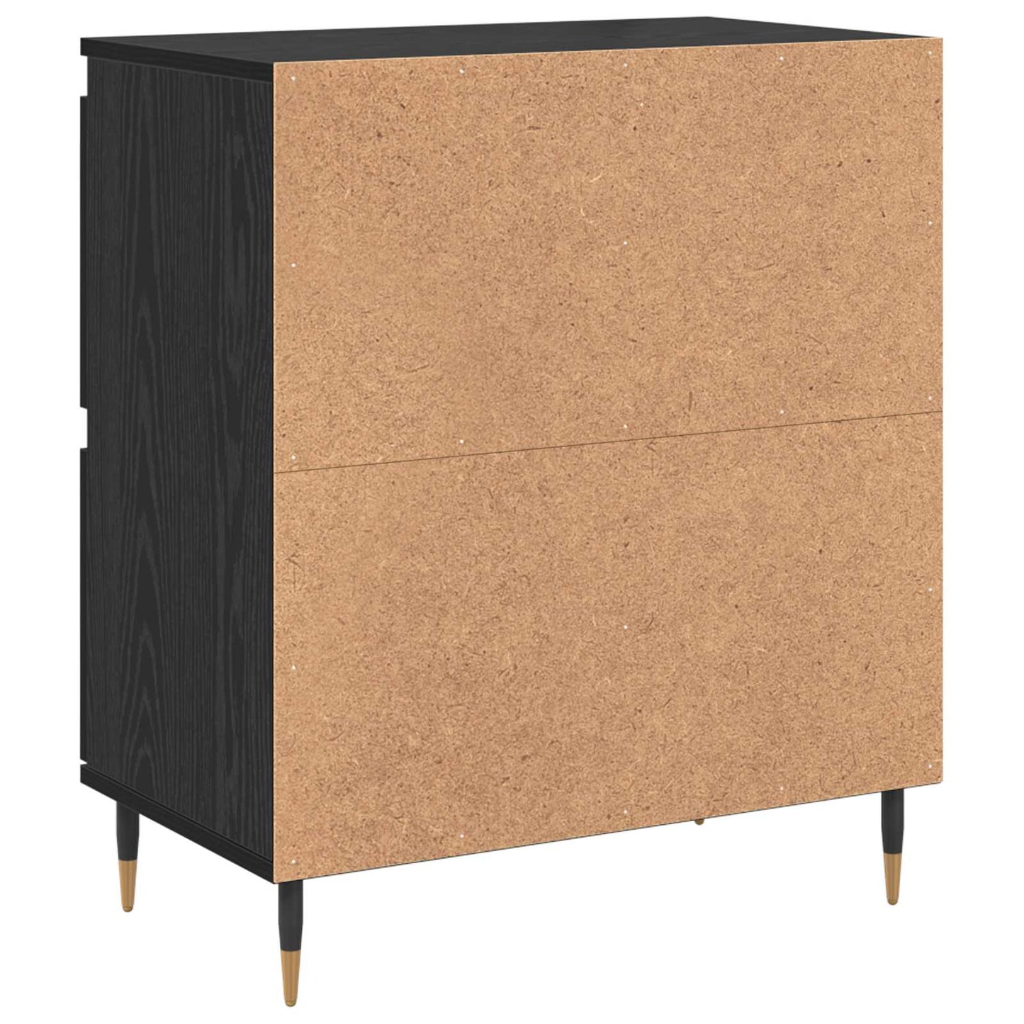 vidaXL Ντουλάπι αποθήκευσης 2 pcs Μαύρη Οξυά 60 x 35 x 70 cm