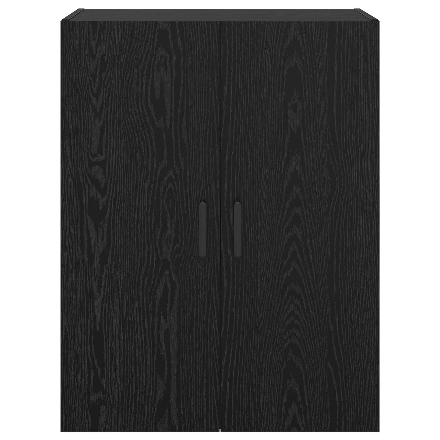 vidaXL Τοίχου Ντουλάπα Επιτοίχιο 2 pcs Μαύρη Οξυά 69,5 x 34 x 90 εκ.