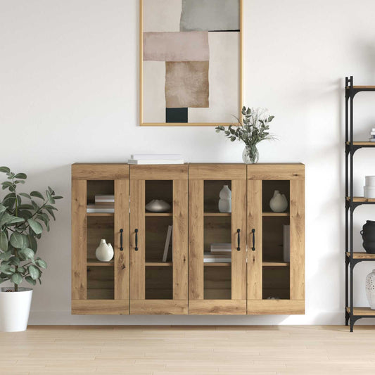 vidaXL Ντουλάπια Τοίχου 2 pcs artisan δρυς 69,5 x 34 x 90 εκ.