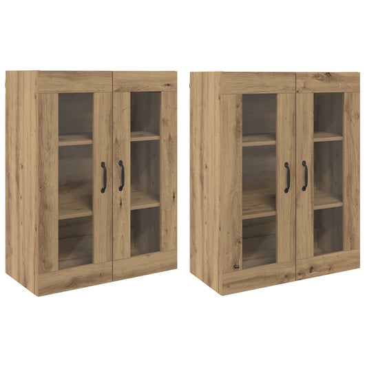 vidaXL Ντουλάπια Τοίχου 2 pcs artisan δρυς 69,5 x 34 x 90 εκ.