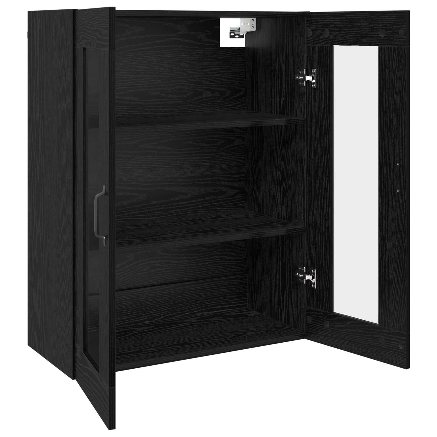 vidaXL Ντουλάπια Τοίχου 2 pcs Μαύρη δρυς 69,5 x 34 x 90 εκ.