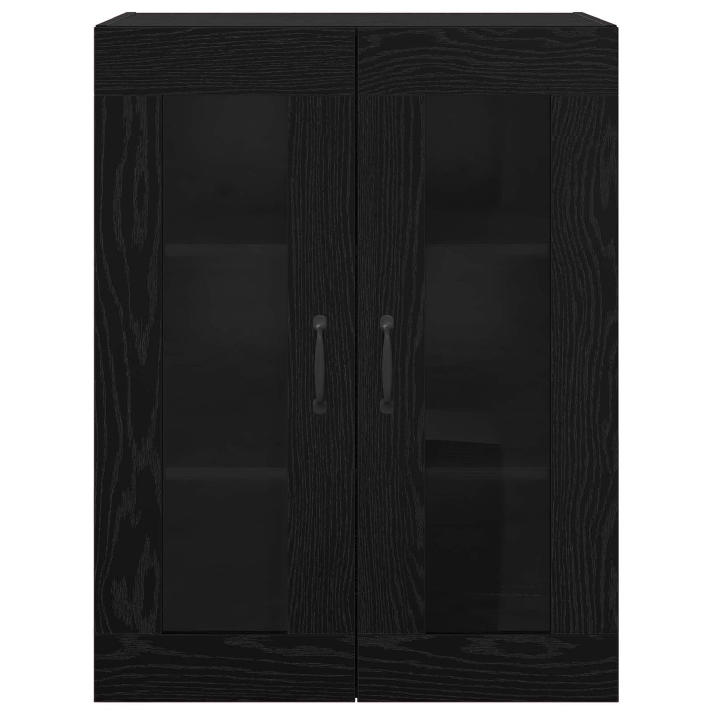 vidaXL Ντουλάπια Τοίχου 2 pcs Μαύρη δρυς 69,5 x 34 x 90 εκ.