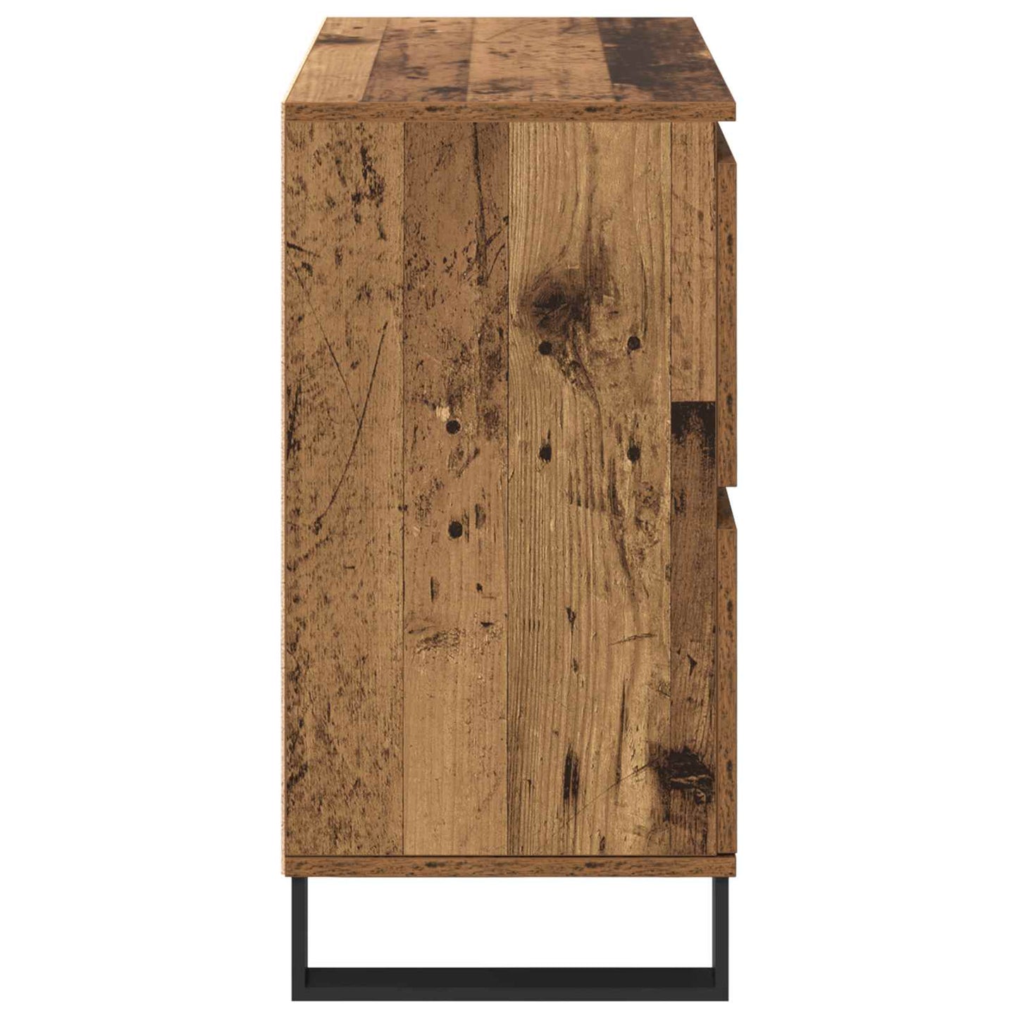 vidaXL Πλαϊνό γραφείο 2 pcs Παλιό ξύλο 60 x 35 x 70 cm