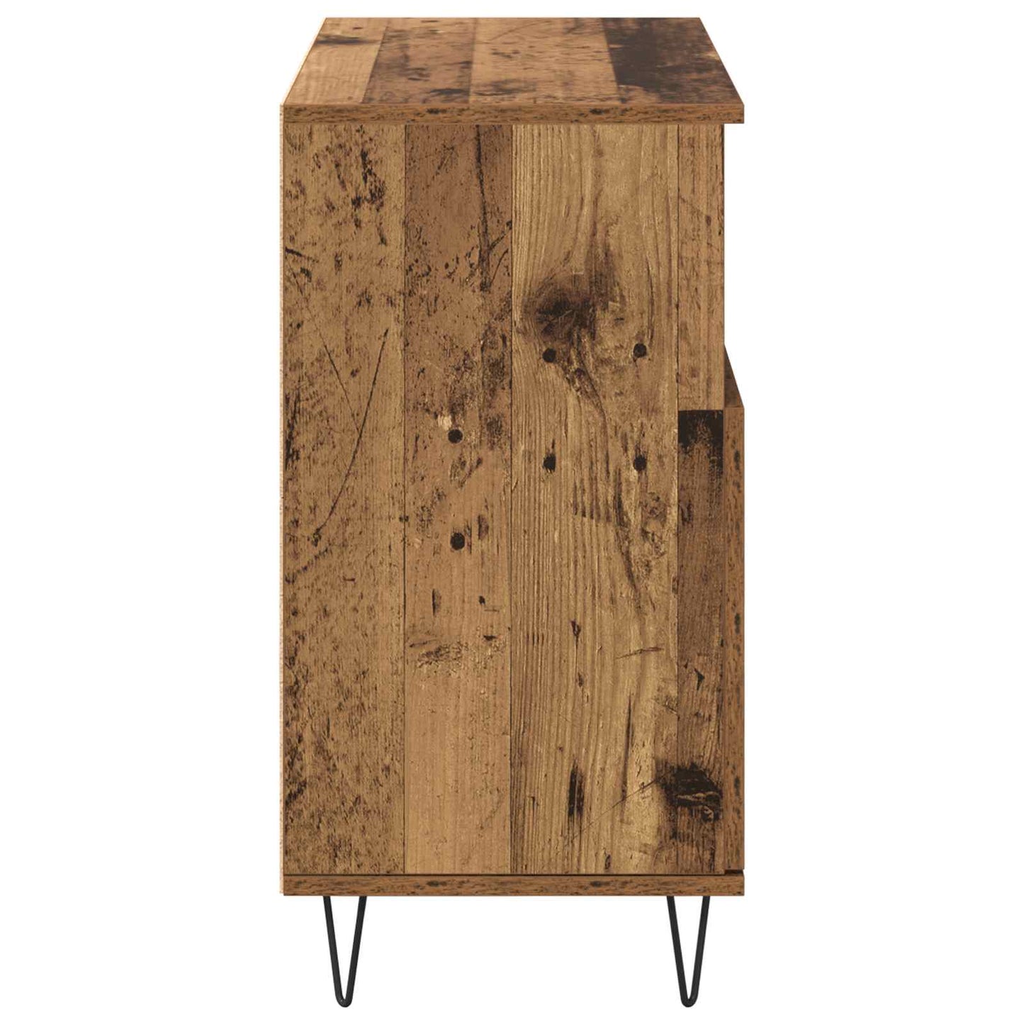 vidaXL Πλαϊνό γραφείο 2 pcs Παλιό ξύλο 60 x 35 x 70 cm