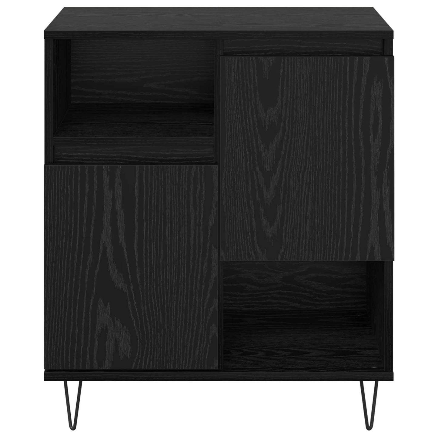 vidaXL Πλαϊνό γραφείο 2 pcs Μαύρη Οξυά 60 x 35 x 70 cm