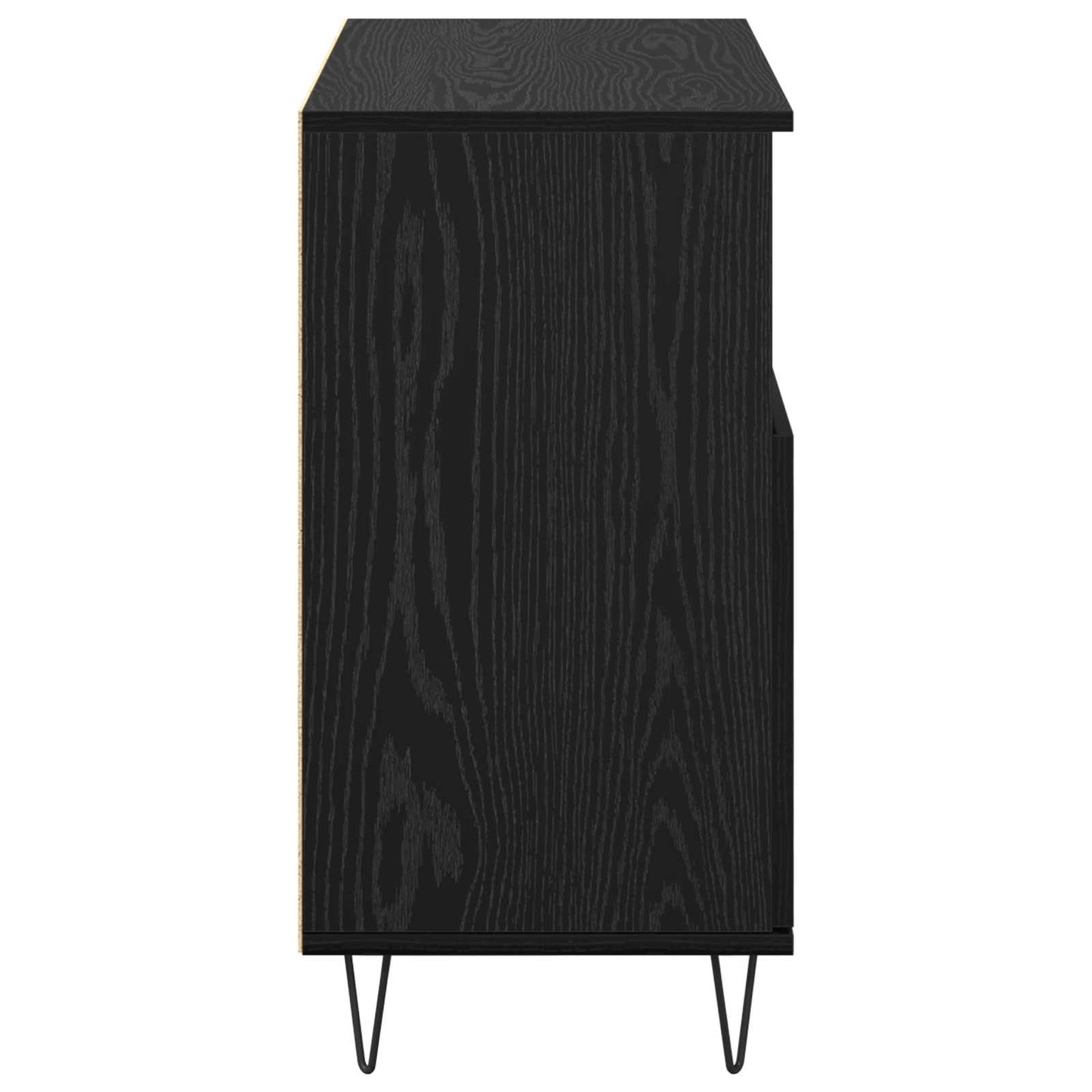 vidaXL Πλαϊνό γραφείο 2 pcs Μαύρη Οξυά 60 x 35 x 70 cm