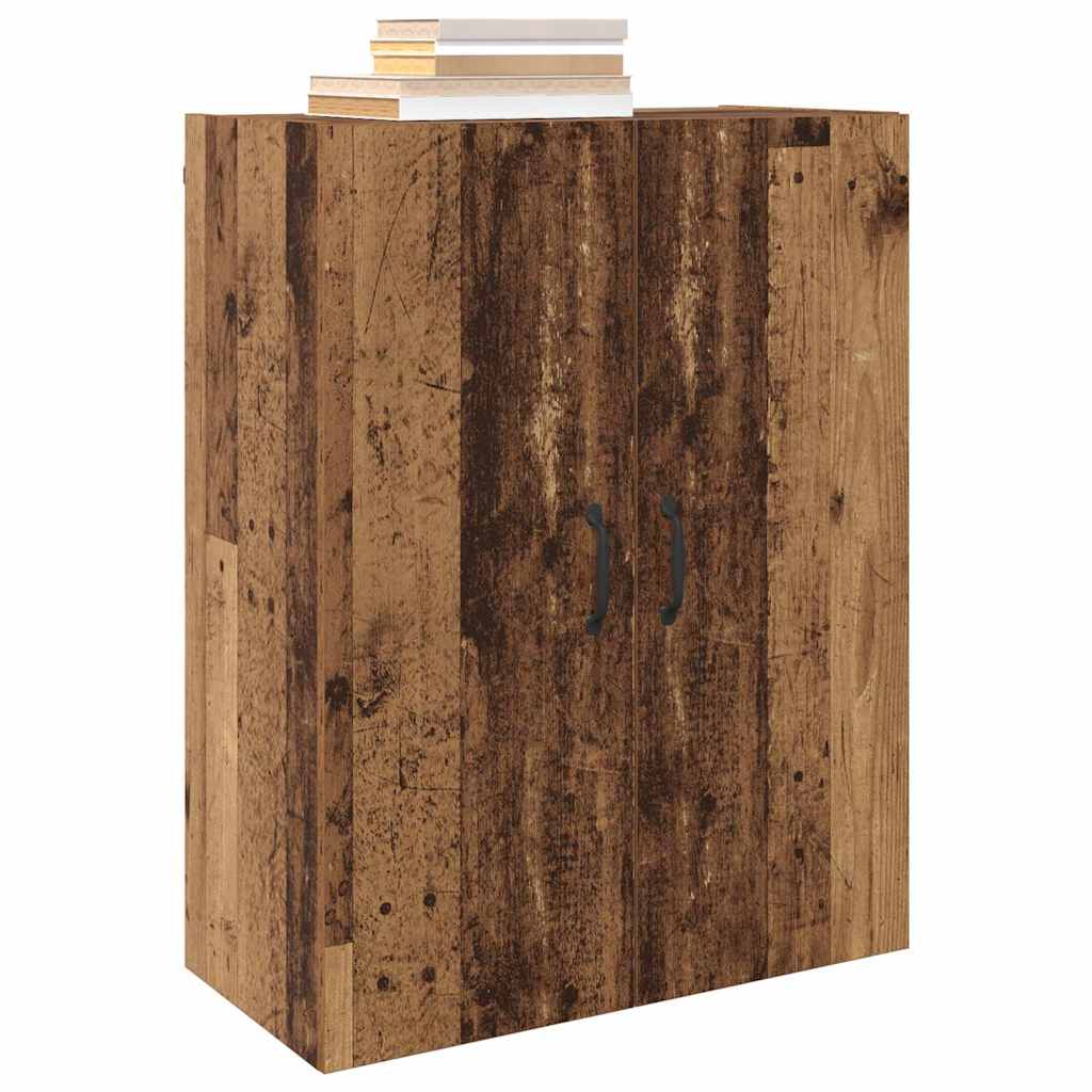 vidaXL Ντουλάπια Τοίχου 2 pcs Παλαιό ξύλο 69.5 x 34 x 90 εκ.