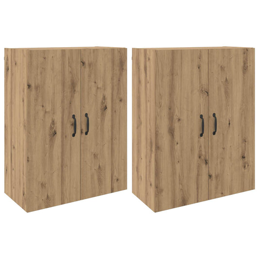 vidaXL Τοίχου Ντουλάπα Επιτοίχιο 2 pcs Artisan Oak 69,5 x 34 x 90 εκ.