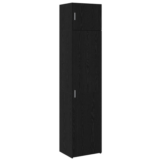 vidaXL Πλαϊνό γραφείο 2 τμχ. Μαύρη Οξυά 50 x 41 x 225 εκ