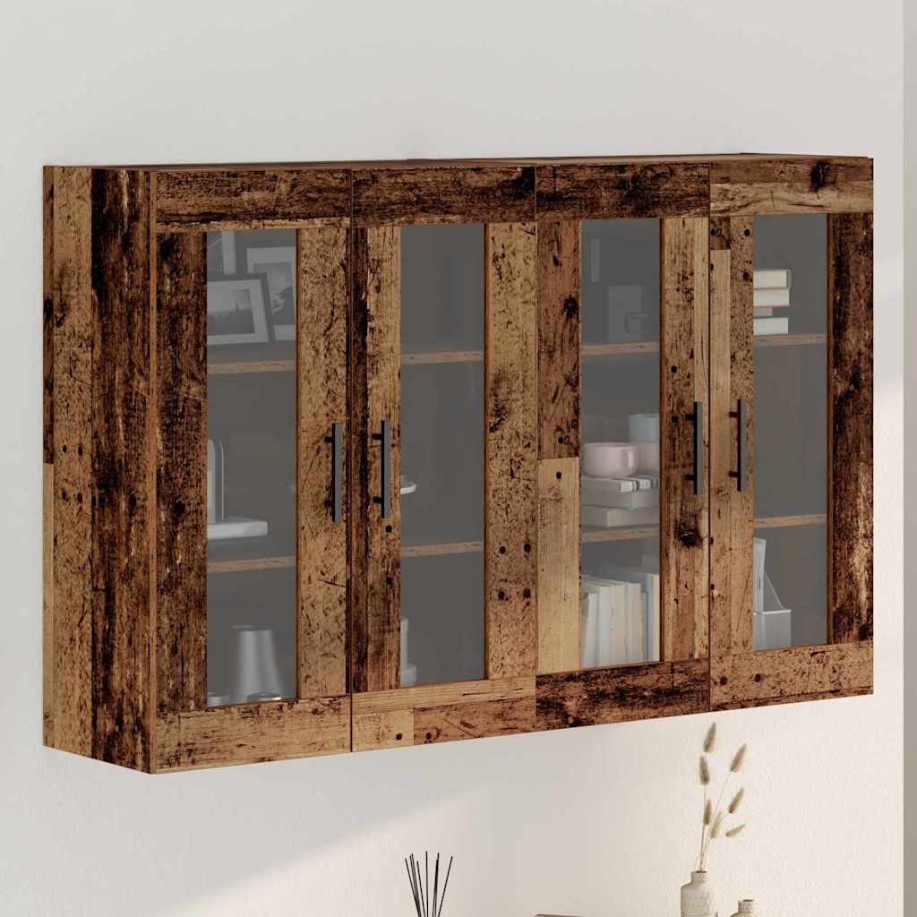 vidaXL Δίδυμα Ντουλάπια Τοίχου από Ξύλο Παλιού Στυλ 69.5x34x90 cm