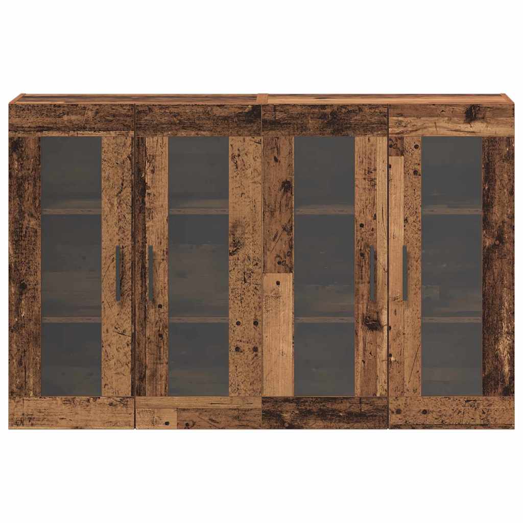 vidaXL Δίδυμα Ντουλάπια Τοίχου από Ξύλο Παλιού Στυλ 69.5x34x90 cm