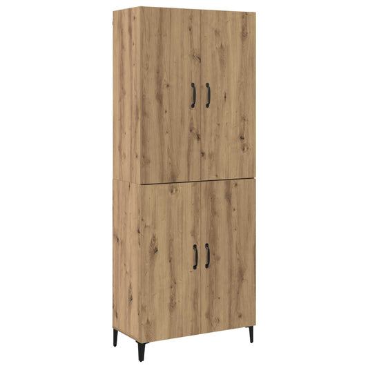 vidaXL Highboard 2 pcs Artisan Oak Επεξεργασμένο ξύλο