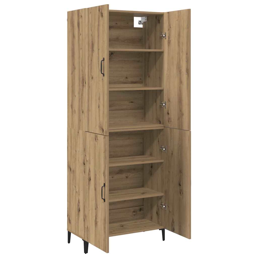 vidaXL Highboard 2 pcs artisan δρυς 69.5 x 34 x 180 εκ.