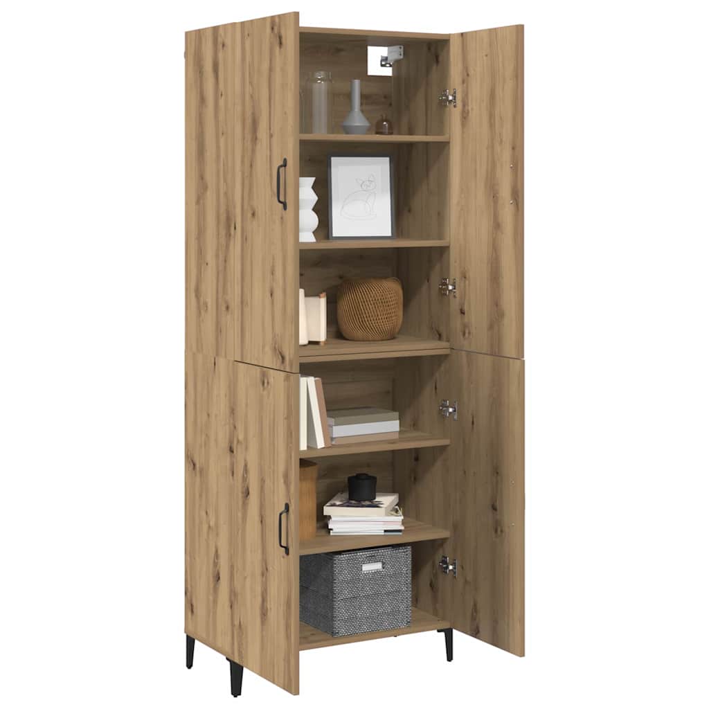 vidaXL Highboard 2 pcs artisan δρυς 69.5 x 34 x 180 εκ.